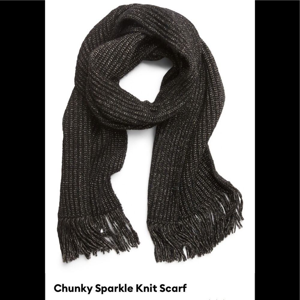 Chunky Sparkle‎ Knit Scarf